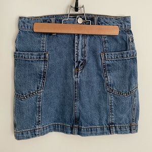 BDG denim mini skirt with pockets